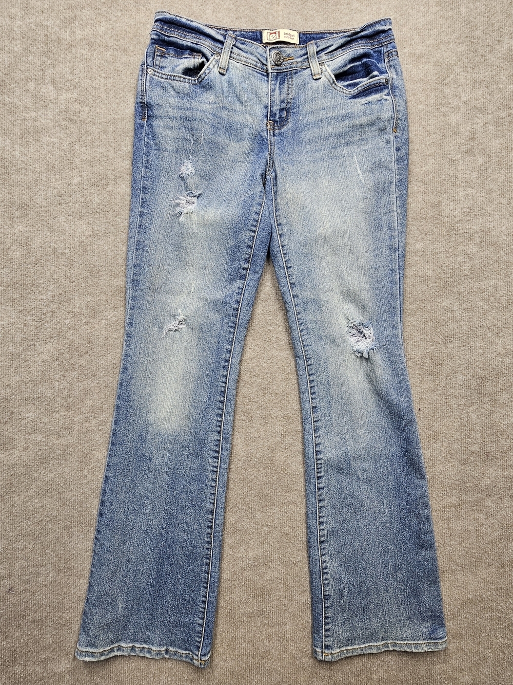 Lei Y2K Bootcut Jeans Size 5 Curvy Fit Distressed Low Rise